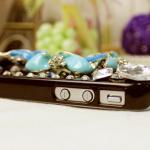 Designer Iphone 5 Case, Black, Floral, Crystal,..